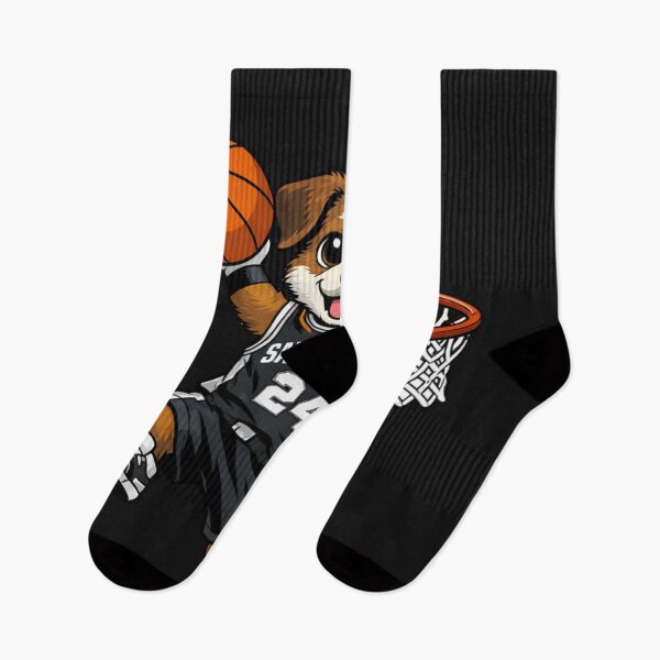 Item preview, San Antonio Basketball Dog Puppy Hoops Player designed and sold by Tsugraf Designs.