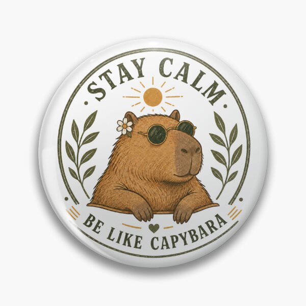 Item preview, Stay Calm Be Like Capybara designed and sold by Kurogami13.