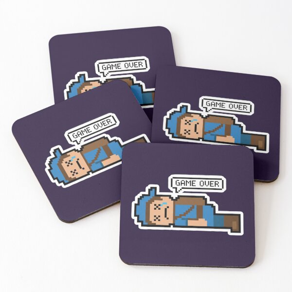 Item preview, Game Over Emotion – Retro Pixel Sad Gamer Meme designed and sold by ChaosNest.