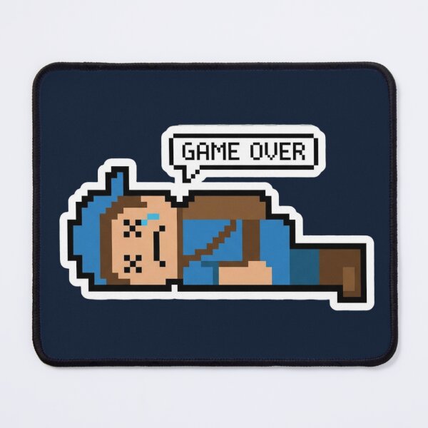 Item preview, Game Over Emotion – Retro Pixel Sad Gamer Meme designed and sold by ChaosNest.