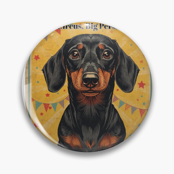 Item preview, Tiny Circus Big Personality Dachshund Design designed and sold by PrintologyAura.