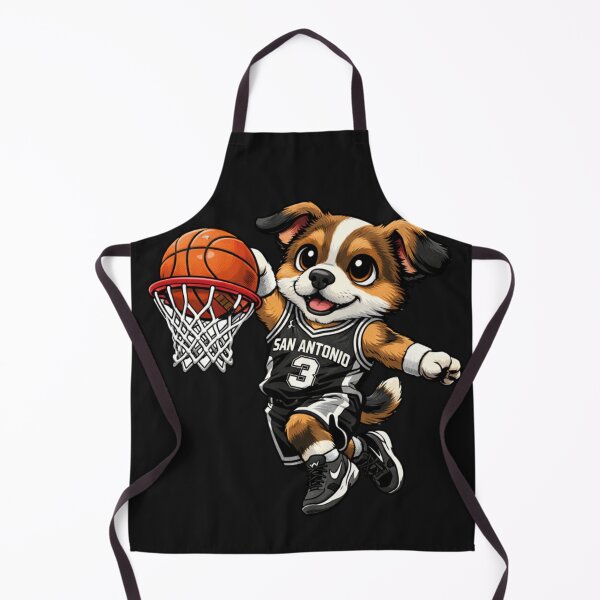 Item preview, Cute Dog San Antonio Basketball Dunker designed and sold by Tsugraf Designs.