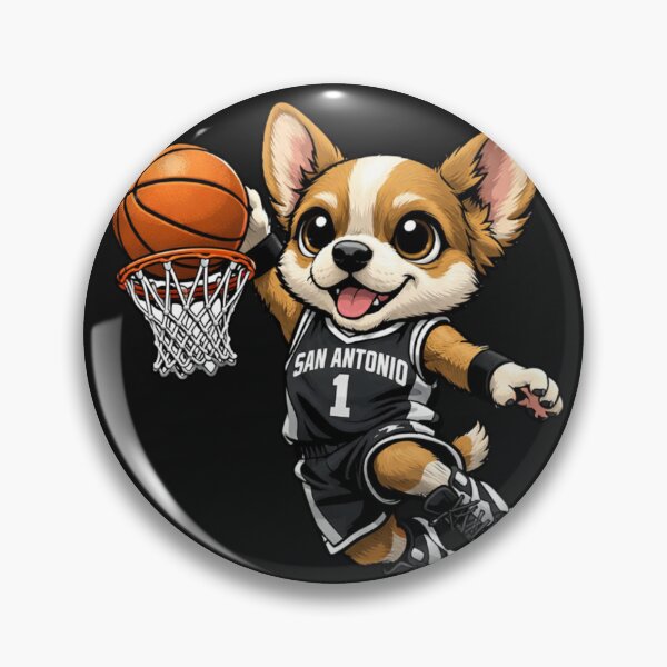 Item preview, Cute Corgi Dog San Antonio Basketball Player designed and sold by Tsugraf Designs.