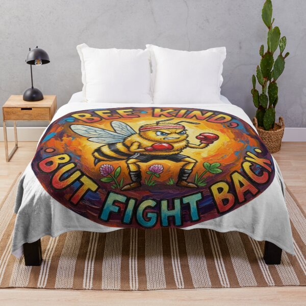 Item preview, Bee Kind, But Fight Back designed and sold by DDLeach.
