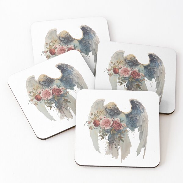 Item preview,  Angel  with a bouquet of flowers designed and sold by uunaa.
