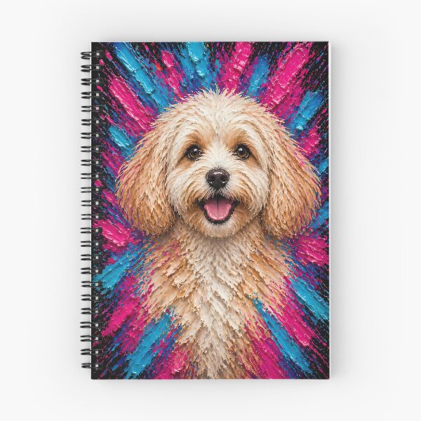 Item preview, Cockapoo Color Explosion Dog Art designed and sold by Vista Atelier.