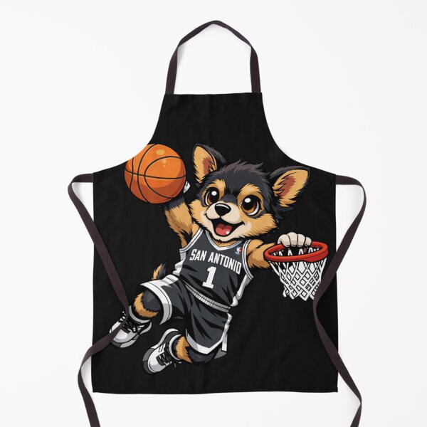 Item preview, Cute Dog Playing Basketball Dunk Shot designed and sold by Tsugraf Designs.