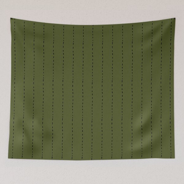 Item preview, Dashed Lines on Dark Olive Green designed and sold by KSimpson838.