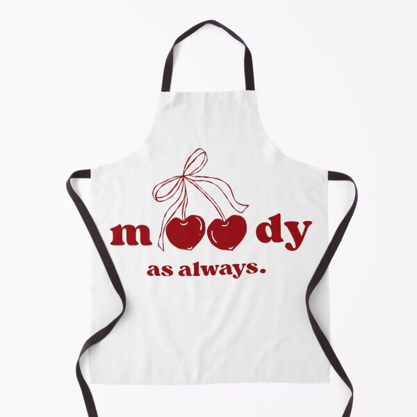 Item preview, Moody As Always Cherry Heart Typography designed and sold by VibeoCanvasShop.