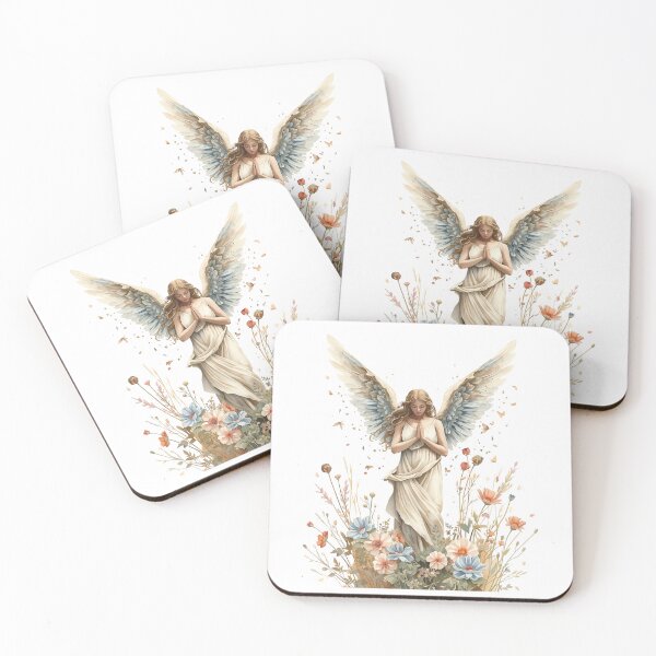 Item preview, Angel with a bouquet of flowers designed and sold by uunaa.