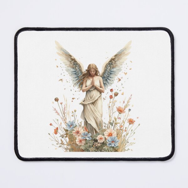 Item preview, Angel with a bouquet of flowers designed and sold by uunaa.