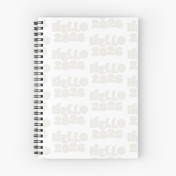 Item preview, Hello 2026! Typography art in cloud dancer light grey designed and sold by kobyakov.