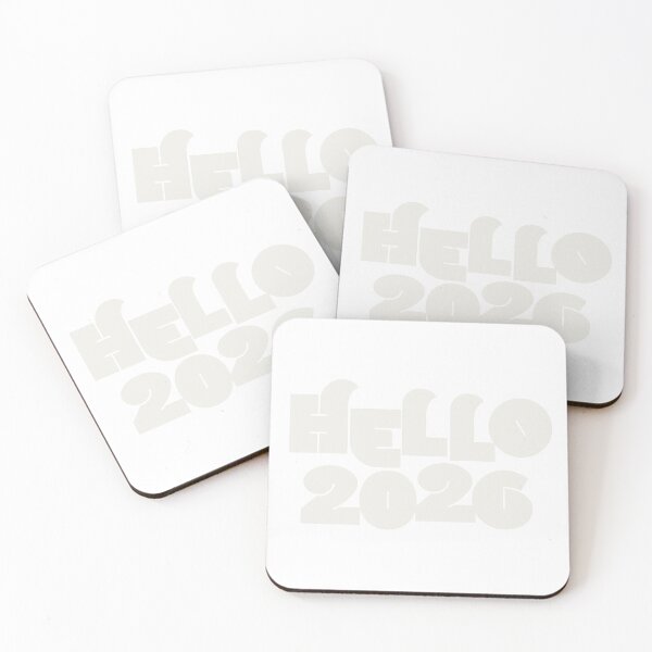 Item preview, Hello 2026! Typography art in cloud dancer light grey designed and sold by kobyakov.