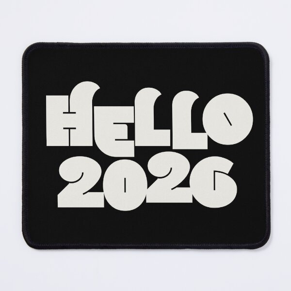 Item preview, Hello 2026! Typography art in cloud dancer light grey designed and sold by kobyakov.