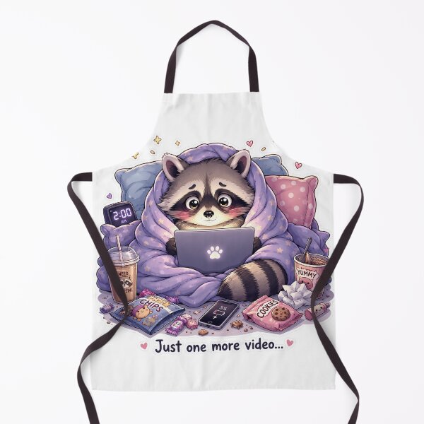 Item preview, Cute Raccoon Late Night Internet Meme Sticker designed and sold by Sadia Jannat.