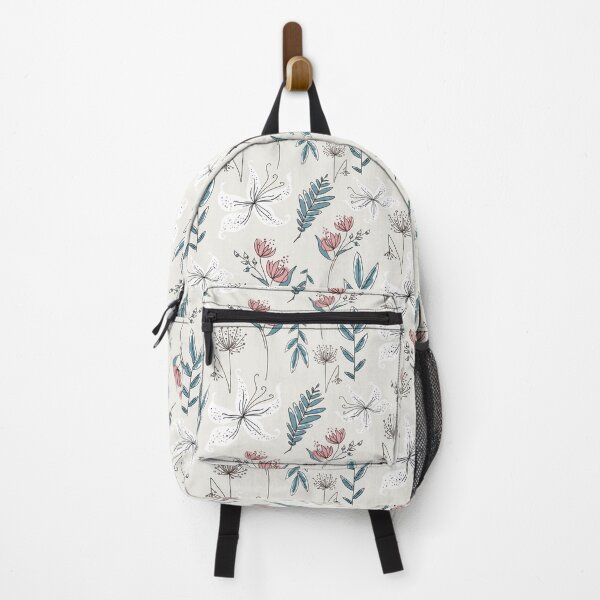 Item preview, winter floral on cloud dancer soft pastel grey designed and sold by kobyakov.