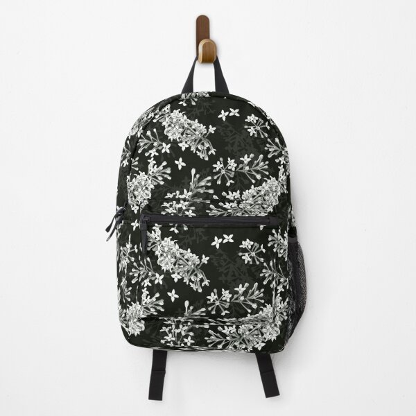 Item preview, Syringa small flower pattern - Black designed and sold by Hide&Quill.