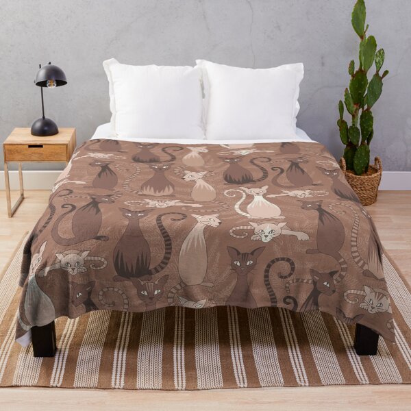 Item preview, mocha mousse brown cats designed and sold by kobyakov.