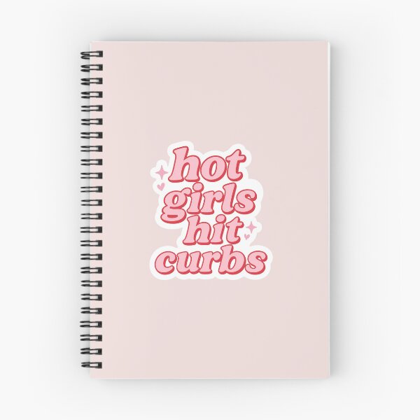 Item preview, Hot Girls Hit Curbs Funny Pink Typography designed and sold by Modern3Art.