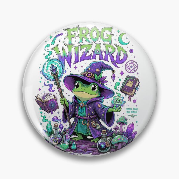 Item preview, Cute Frog Wizard Fantasy designed and sold by Kurogami13.