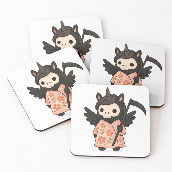 Item preview, Unicorn Death with flowers designed and sold by uunaa.