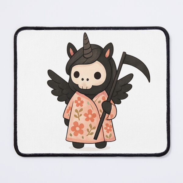 Item preview, Unicorn Death with flowers designed and sold by uunaa.