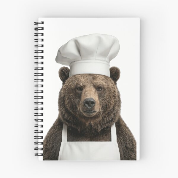 Item preview, Funny Grizzly Bear Chef Realistic Animal Cooking Humor Art designed and sold by LazyOwlStore.