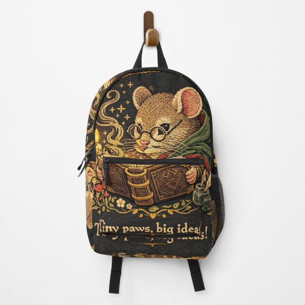 Item preview, Wizard Mouse Reading | Cottagecore Embroidered Animal Art designed and sold by doinitzart.