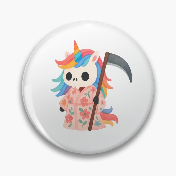 Item preview, Unicorn Death with flowers designed and sold by uunaa.