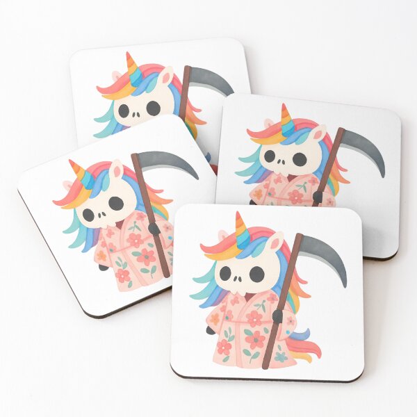 Item preview, Unicorn Death with flowers designed and sold by uunaa.