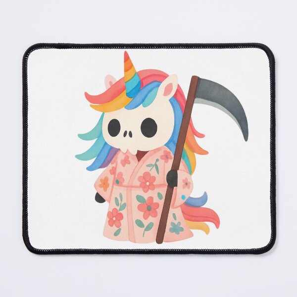 Item preview, Unicorn Death with flowers designed and sold by uunaa.