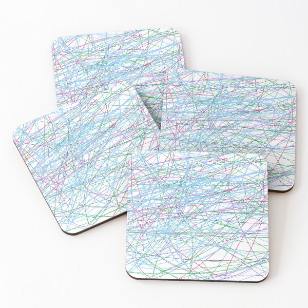 Item preview, Vibrant Retro Memphis Scribbles - Fun Geometric Chaos Pattern designed and sold by KostekArtShop.