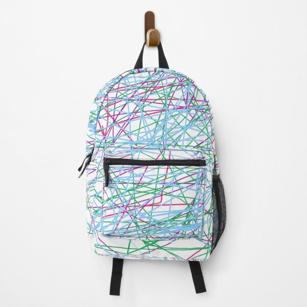 Item preview, Vibrant Retro Memphis Scribbles - Fun Geometric Chaos Pattern designed and sold by KostekArtShop.