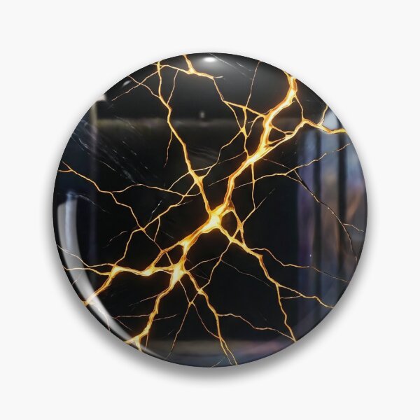 Item preview, Midnight Obsidian & Gold Lightning designed and sold by NBNAesthetics.