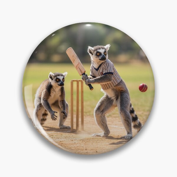 Item preview, Ring-Tailed Lemurs Play Cricket designed and sold by Tridentulus.