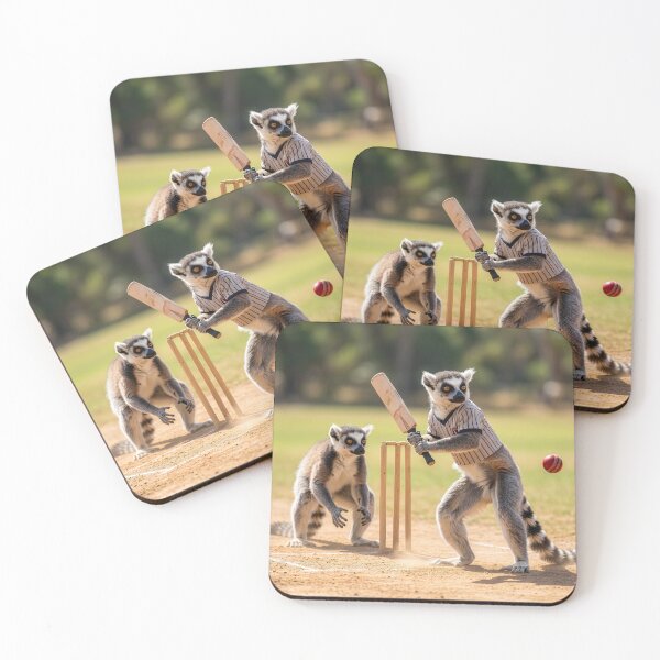 Item preview, Ring-Tailed Lemurs Play Cricket designed and sold by Tridentulus.