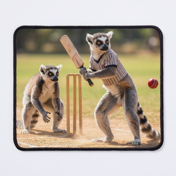 Item preview, Ring-Tailed Lemurs Play Cricket designed and sold by Tridentulus.