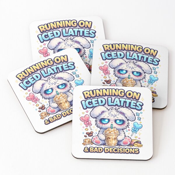 Item preview, Running On Iced Lattes & Bad Decisions designed and sold by redsharkuk.