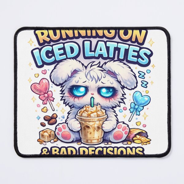 Item preview, Running On Iced Lattes & Bad Decisions designed and sold by redsharkuk.