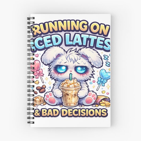 Item preview, Running On Iced Lattes & Bad Decisions designed and sold by redsharkuk.