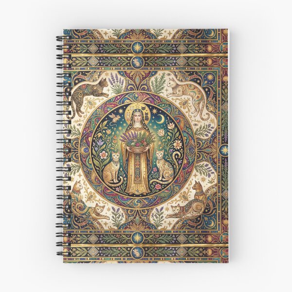 Item preview, Saint Gertrude of Nivelles with cats. designed and sold by Natalia-Vlad.