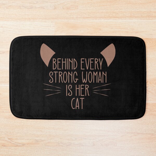 Item preview, behind every strong woman is her cat - mocha mousse brown designed and sold by kobyakov.