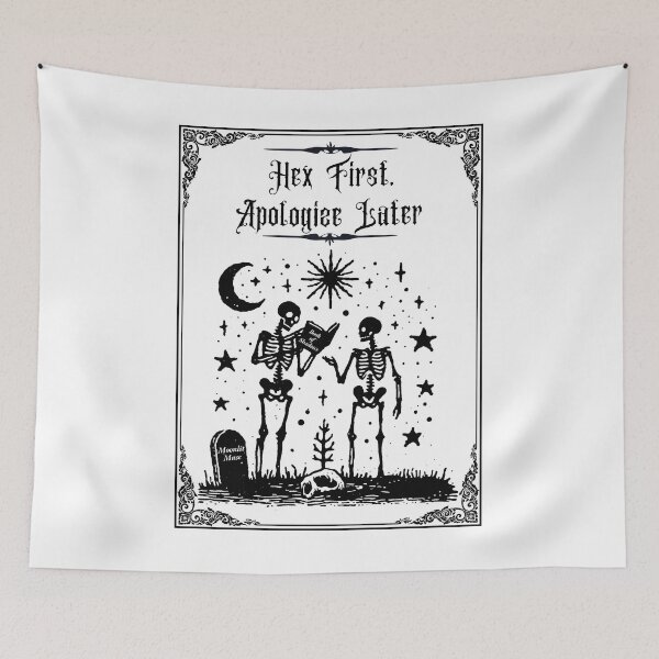 Item preview, Hexes & Skeletons-White designed and sold by Moonlit-Muse.