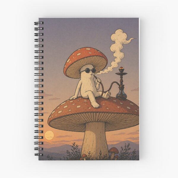 Item preview, Trippy Mushroom Hookah Smoker | Psychedelic Cottagecore Mushroom Art designed and sold by MonkeyVibe.