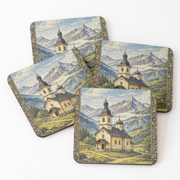 Item preview,  Easter Orthodox Church | Cottagecore Embroidery Print designed and sold by doinitzart.