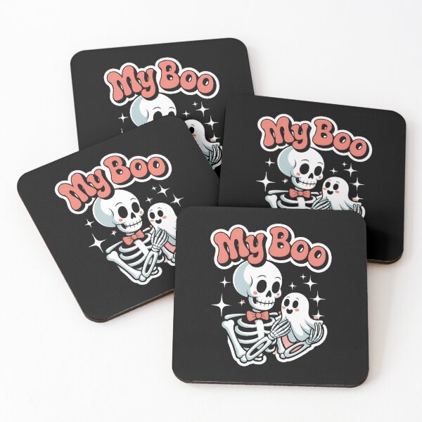 Item preview, My Boo Skeleton Sticker | Cute Ghost & Skeleton Halloween Design designed and sold by Raw Tigers.