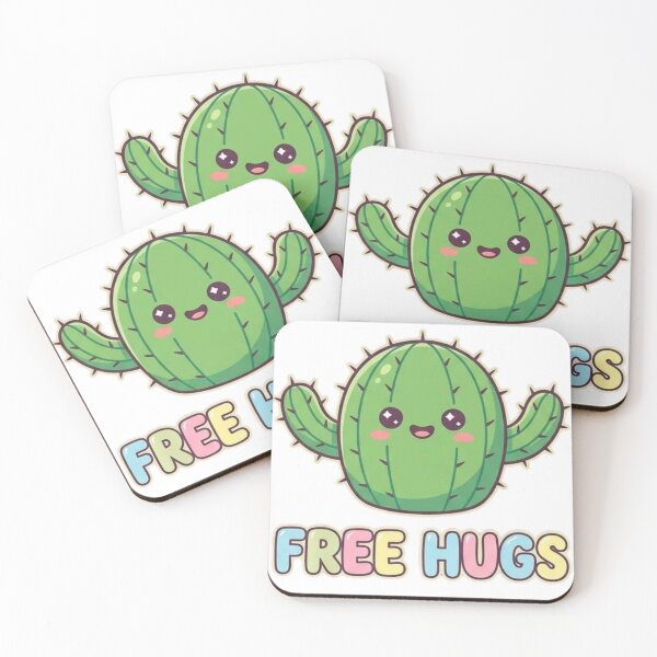 Item preview, Free Hugs Cactus Funny Kawaii Succulent Humor designed and sold by Wit & Wear.