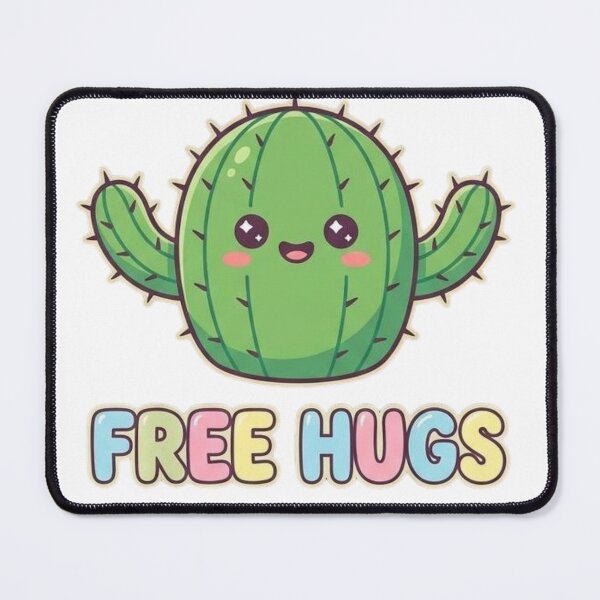 Item preview, Free Hugs Cactus Funny Kawaii Succulent Humor designed and sold by Wit & Wear.