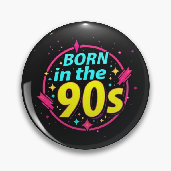 Item preview, Born in the 90s Vintage Retro Badge designed and sold by Rafael Bee.