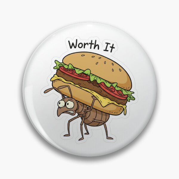 Item preview, Cute Ant Carrying Burger Sticker designed and sold by mayatA-rt.